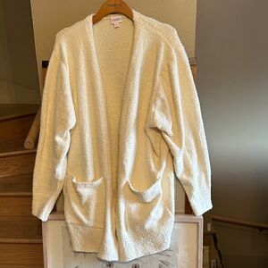 LuLaRoe ivory Open-Front Cardigan